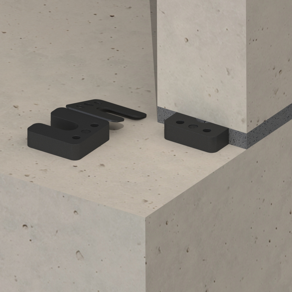 Hogedrukplaat met sleuf