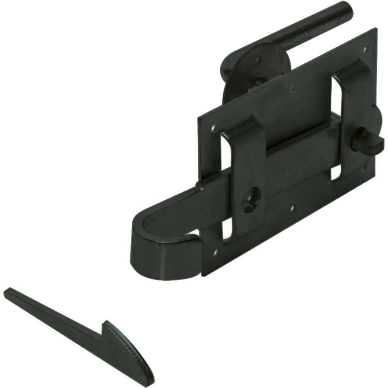 Rustic garden city latch